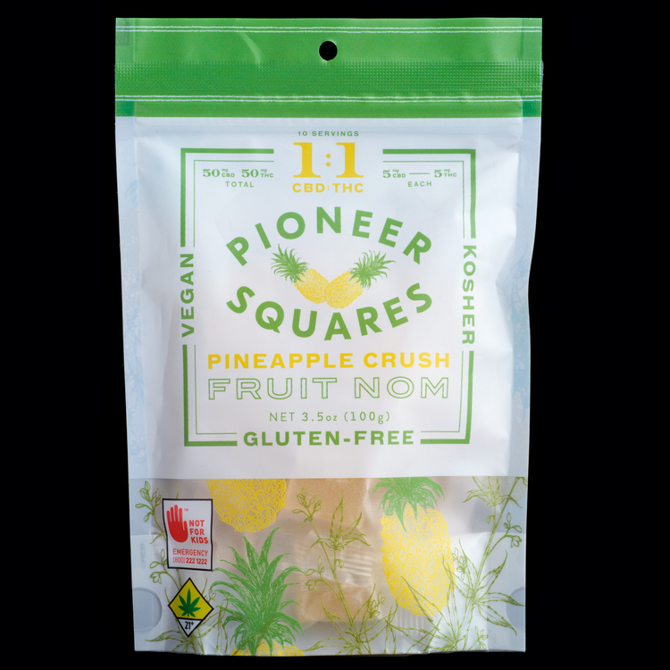 CBD 1:1 Pineapple Crush Pioneer Squares