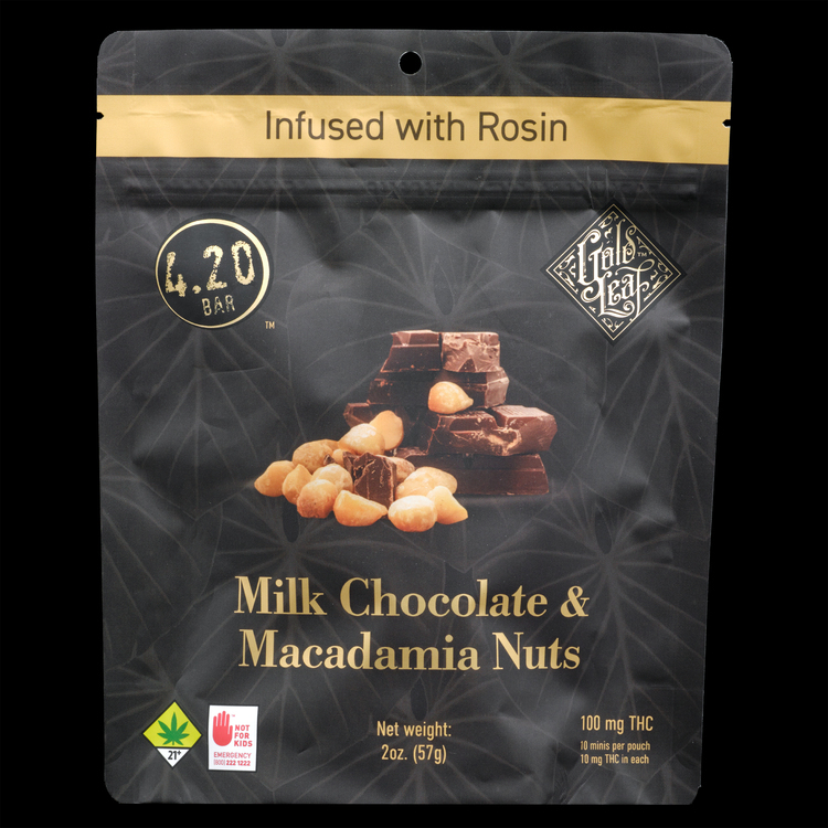 Milk Chocolate & Macadamia Nut (Gold Leaf Collab)