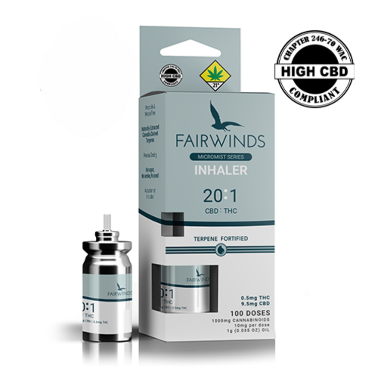 CBD 20:1 Ratio Metered Dose Inhaler