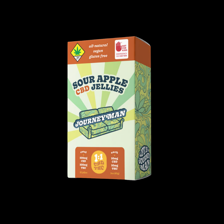 CBD 1:1 Sour Apple Jellies
