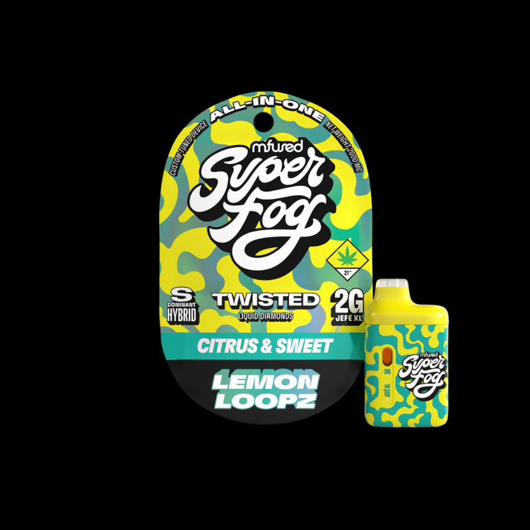 Lemon Loopz Super Fog Twisted Disposable