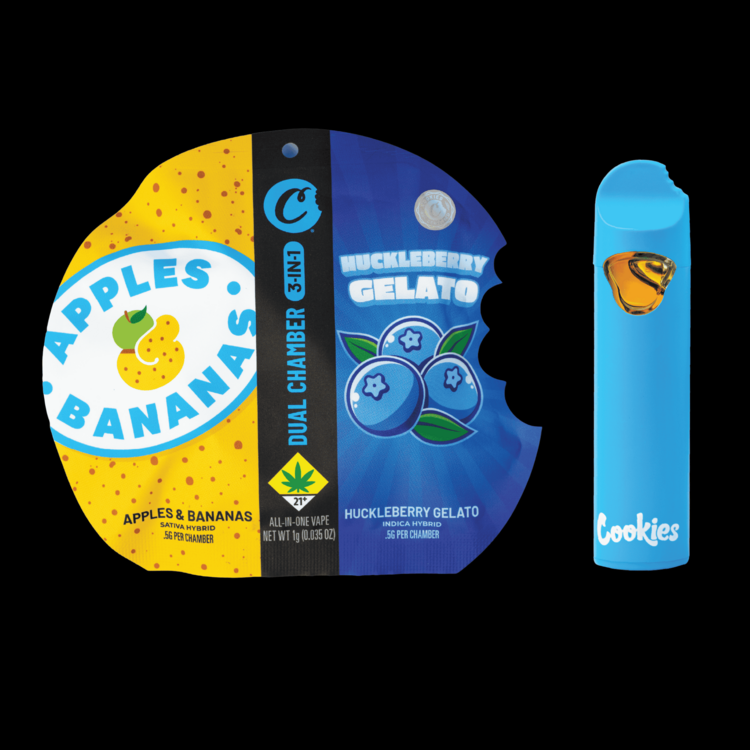 Apples & Bananas x Huckleberry Gelato Dual Chamber Disposable Vape
