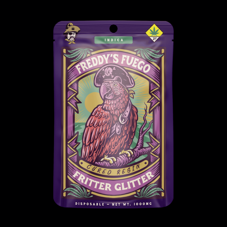 Fritter Glitter  Cured Resin Disposable Vape