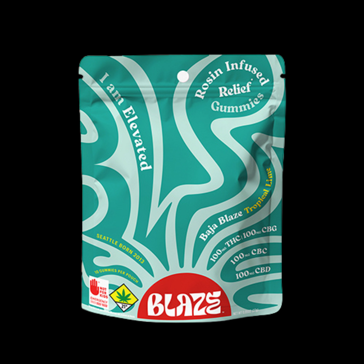 CBD 1:1:1:1 Baja Blaze Rosin Gummies