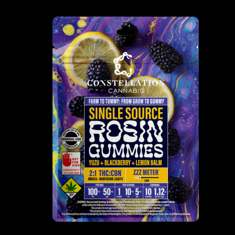 2:1 CBN Yuzu + Blackberry PLUS Lemon Balm Gummies