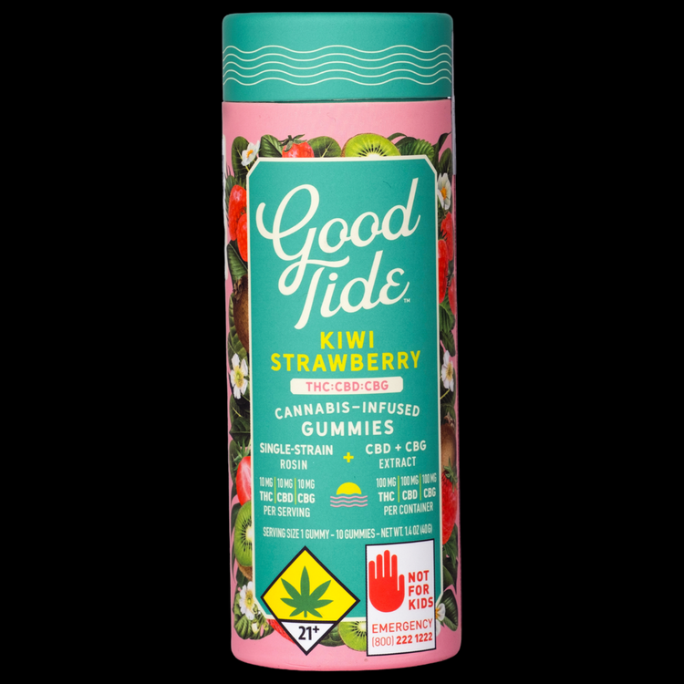 CBG 1:1:1 Kiwi Strawberry Solventless Hash Rosin Gummies