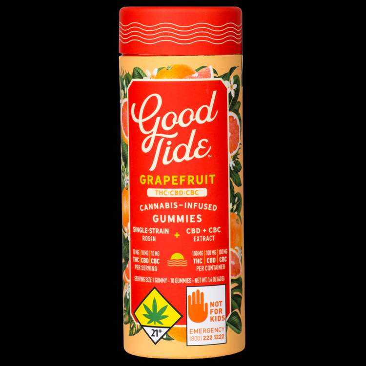 CBC 1:1:1 Grapefruit Solventless Hash Rosin Gummies