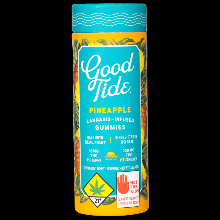 Pineapple Sativa Solventless Hash Rosin Gummies