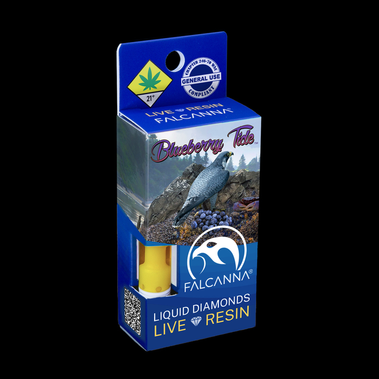 Blueberry Tide  Live Resin Ceramic Cart