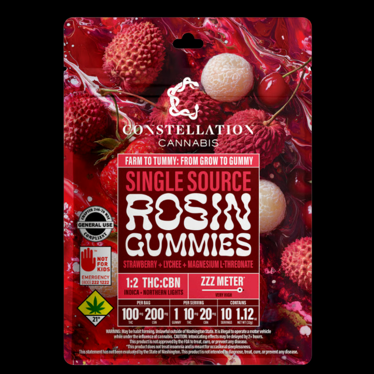 CBN 1:2 Strawberry + Lychee PLUS Magnesium L-Threnate Gummies
