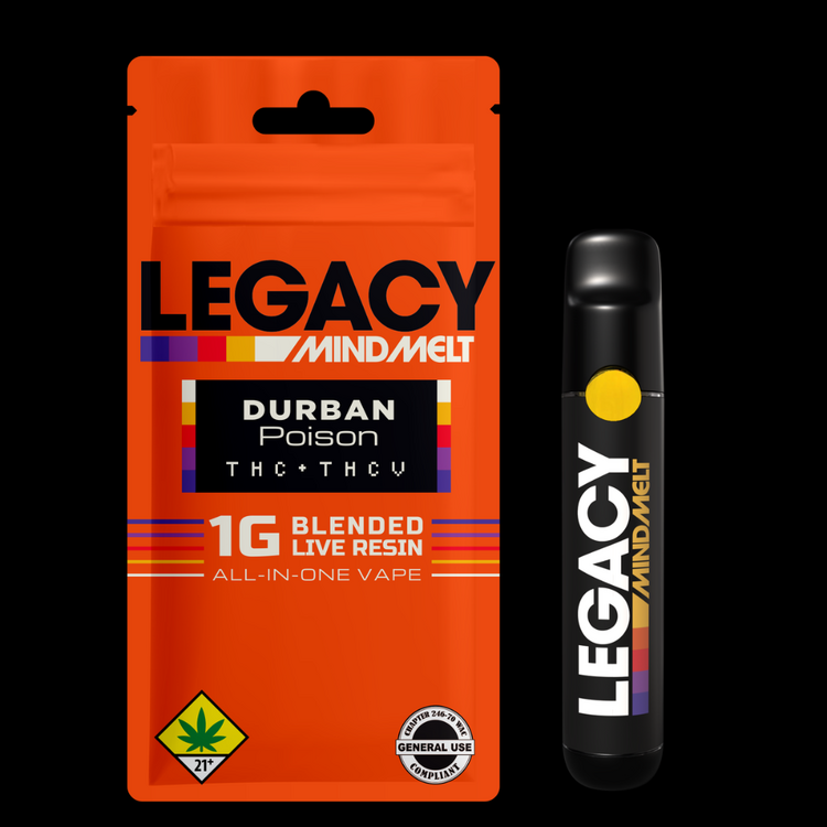 Durban Poison THCV Mindmelt Legacy Disposable Vape