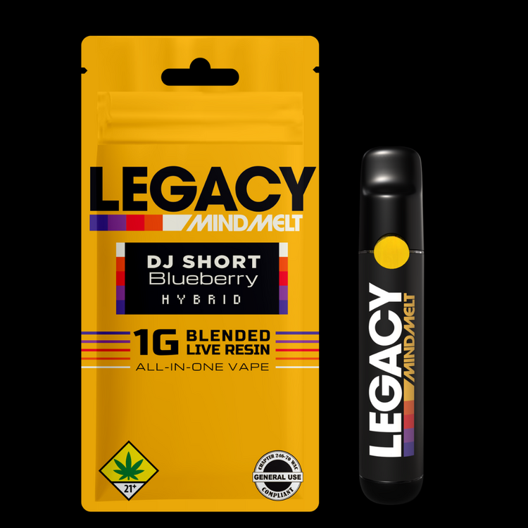 DJ Short Blueberry Mindmelt Legacy Disposable Vape