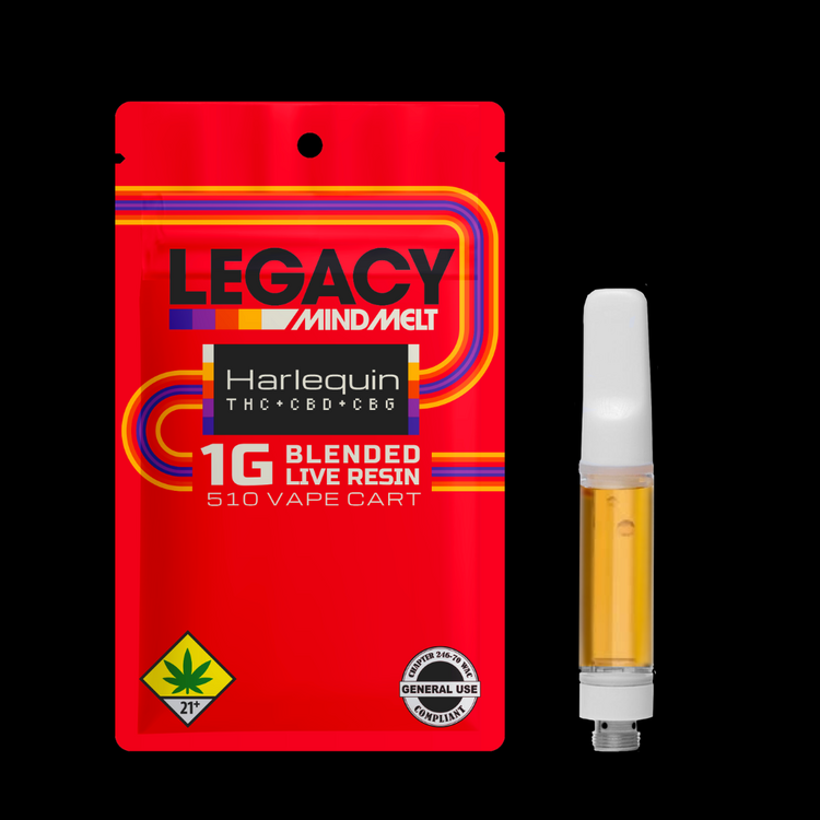 CBD:CBG 1:1 Harlequin Mindmelt Legacy Cartridge