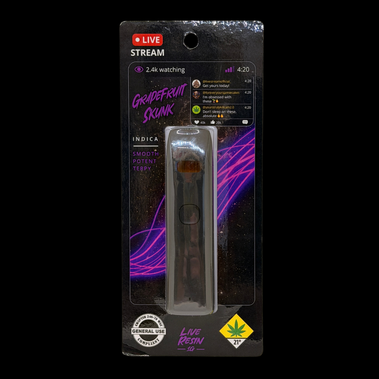 Grapefruit Skunk Live Resin All-In-One Vape