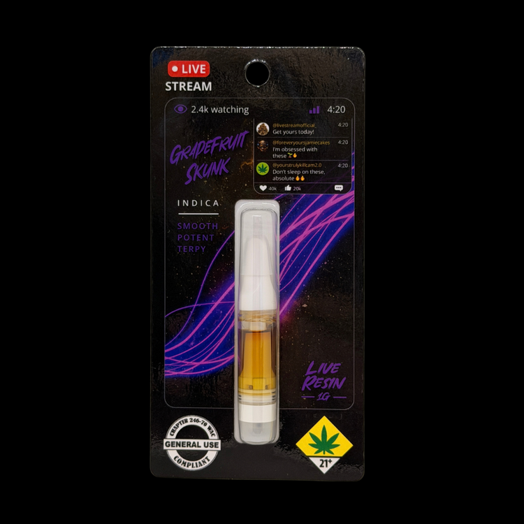 Grapefruit Skunk Live Resin Cartridge