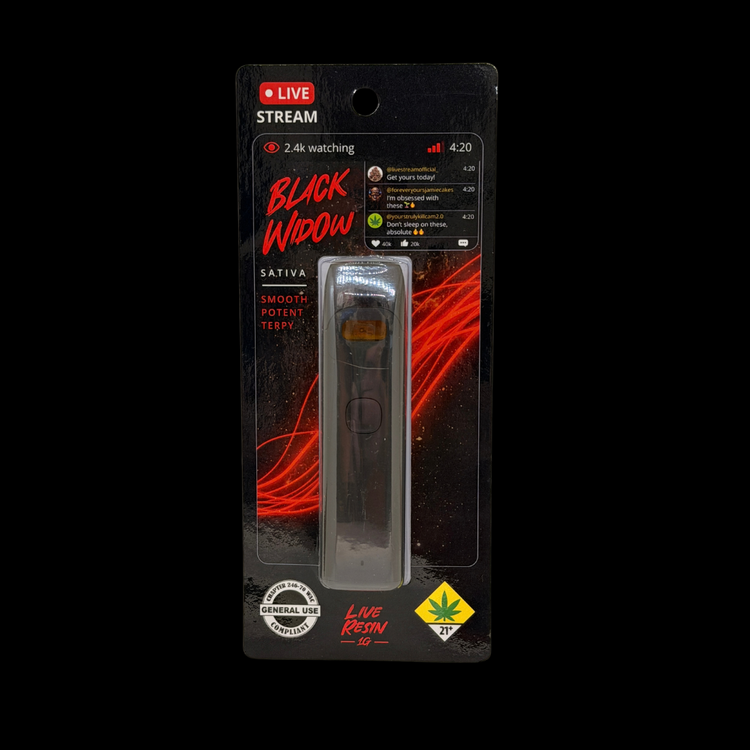 Black Widow Live Resin All-In-One Vape