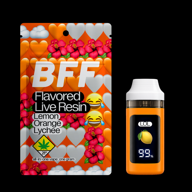 Lemon Orange Lychee BFF Live Resin All-In-One Vape