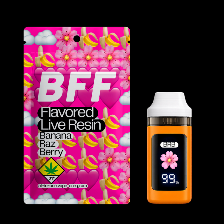 Banana Raz Berry Live Resin All-In-One Vape