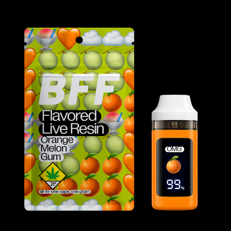 Orange Melon Gum BFF Live Resin All-In-One Vape