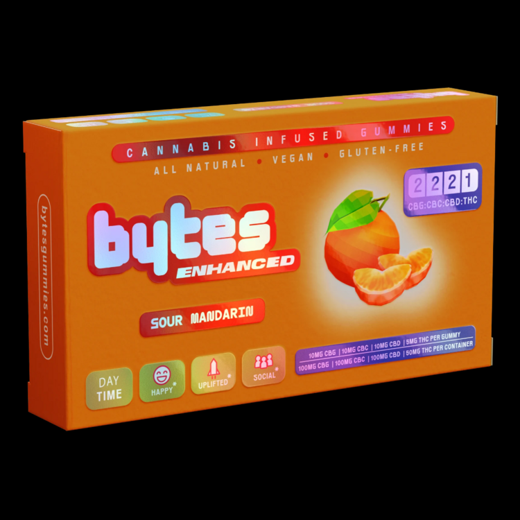 CBD 2:2:2:1 Sour Mandarin Gummies
